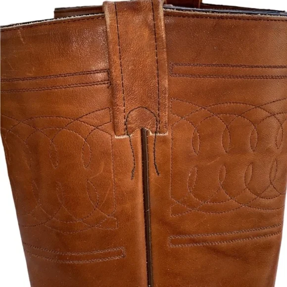 Vintage 🇨🇦Boulet🇨🇦Custom Made Cowboy Boots in Tan - Picture 4 of 7